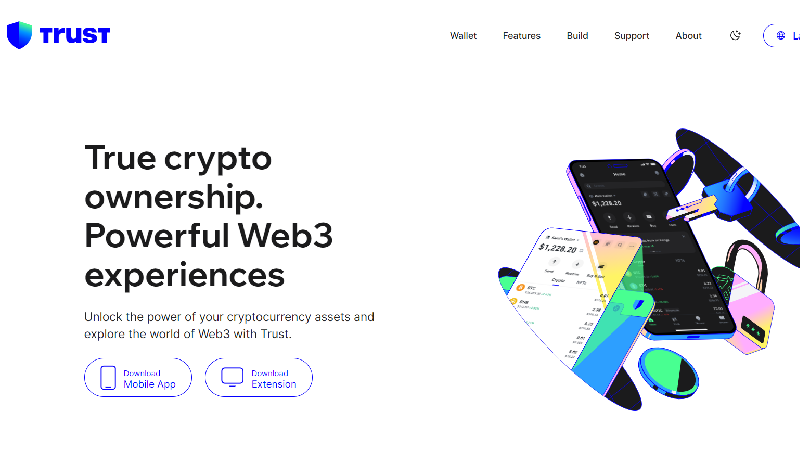 Trust anonym kryptolommebok uten KYC.