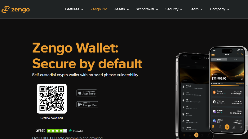 Zengo anonym kryptolommebok uten KYC.