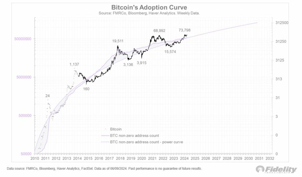 Bitcoins adopsjonskurve