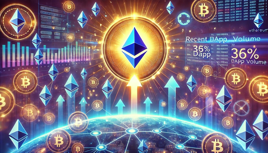 Ethereum DApp-volum økte med 36 % på én uke