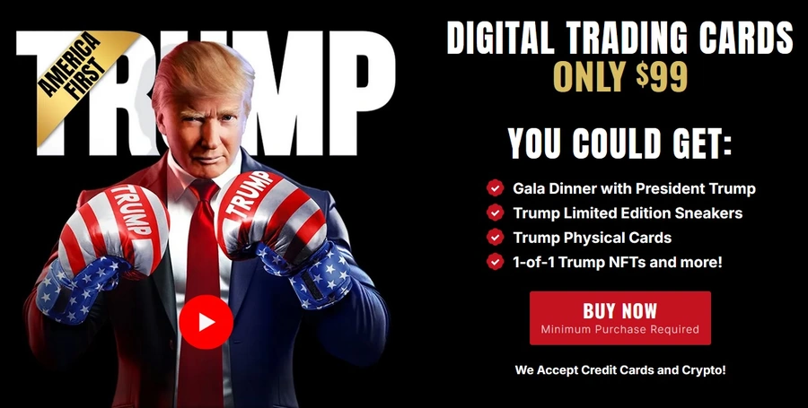 Trump NFT-handelskort