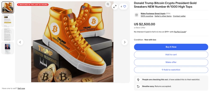 Trump-har-lansert-en-serie-«offisielle-krypto-sko»-på-markedet